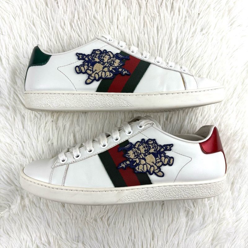Gucci Gucci Women's Ace Three Little Pigs Sneakers 0079 Size US 7.5 / EU 40-41 - 6 Thumbnail