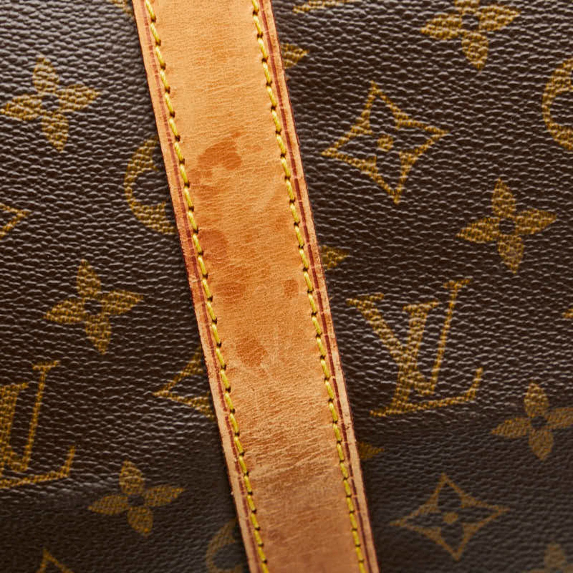 Louis Vuitton Monogram Keepall 50 Boston Bag M41426 Brown PVC Leather Women's LOUIS VUITTON