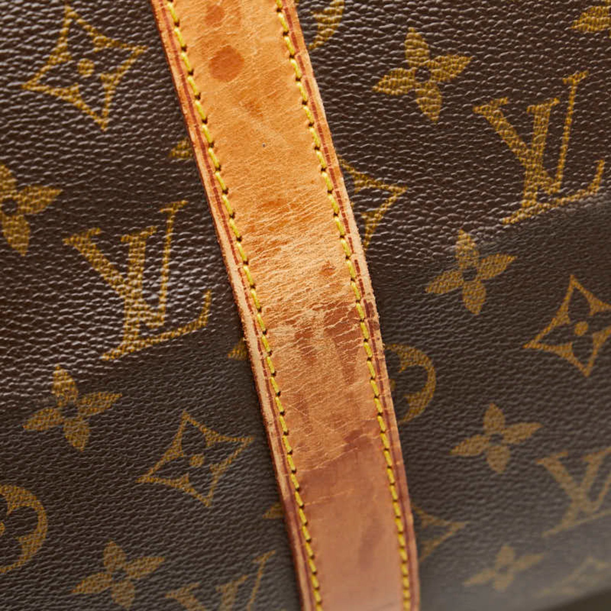 Louis Vuitton Monogram Keepall 50 Boston Bag M41426 Brown PVC Leather Women's LOUIS VUITTON