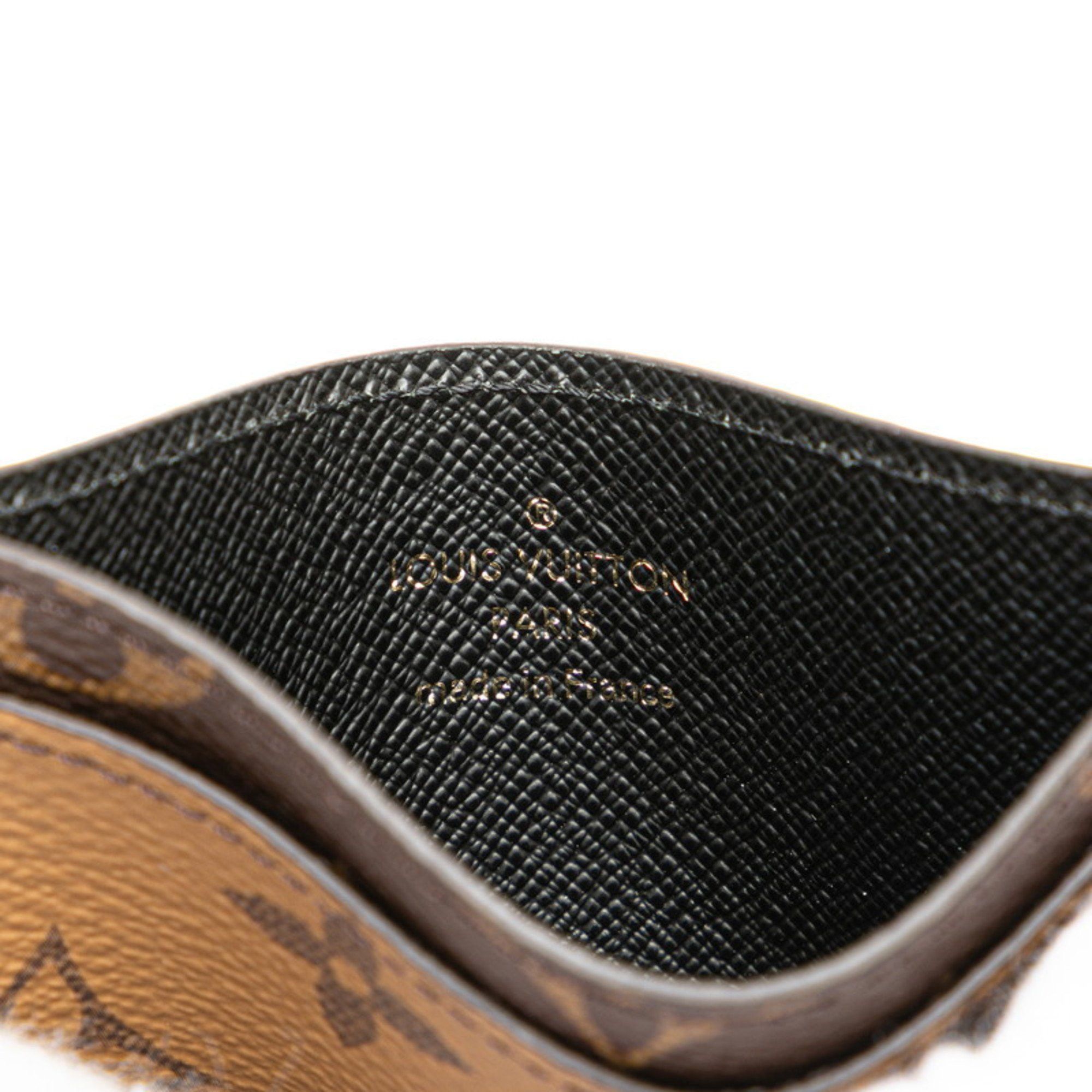 Louis Vuitton Louis Vuitton Monogram Reverse Porte Carte Sample Pass Case/Card Case M69161 Brown/Beige PVC Leather Women's LOUIS VUITTON Size ONE SIZE - 5 Thumbnail