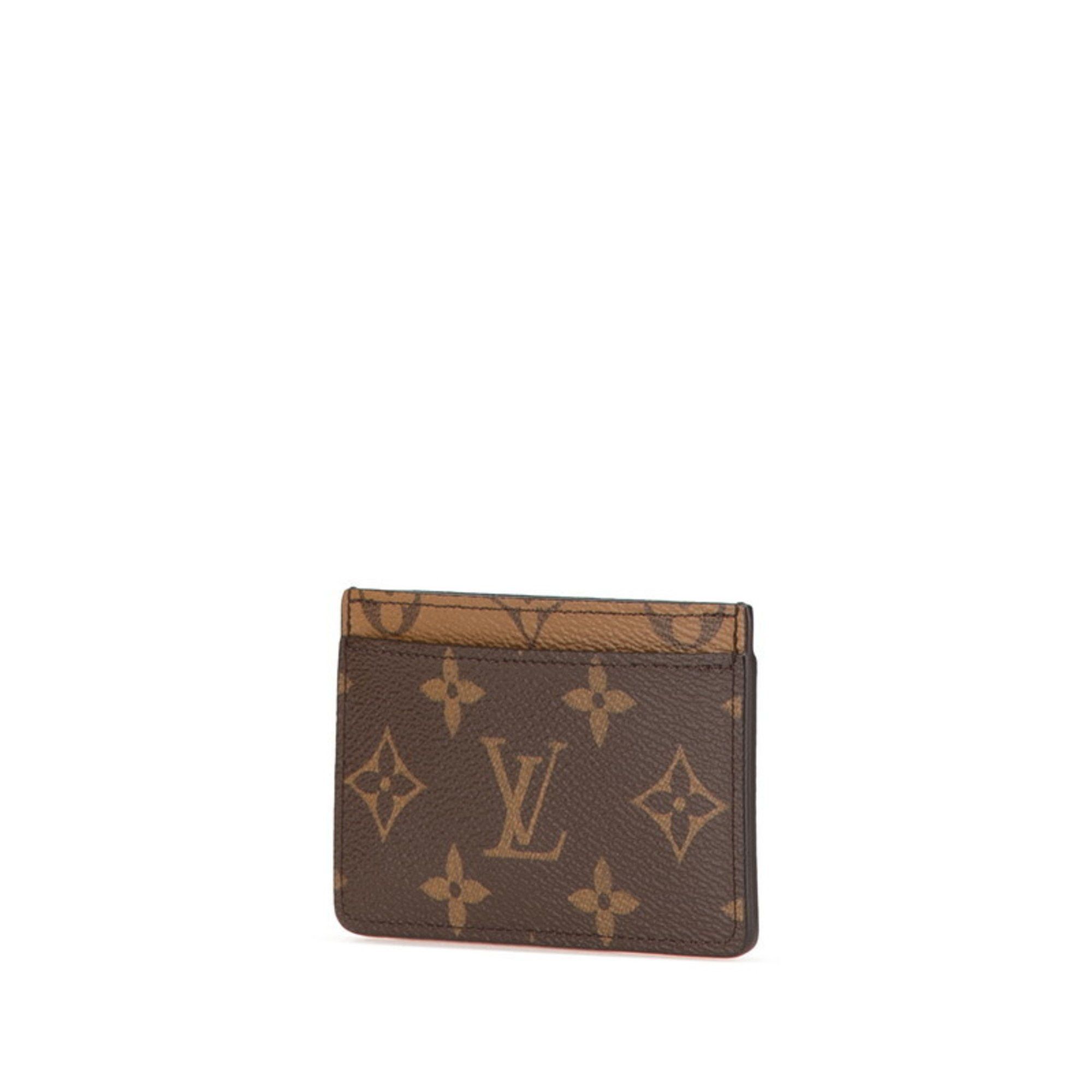 Louis Vuitton Louis Vuitton Monogram Reverse Porte Carte Sample Pass Case/Card Case M69161 Brown/Beige PVC Leather Women's LOUIS VUITTON Size ONE SIZE - 2 Thumbnail