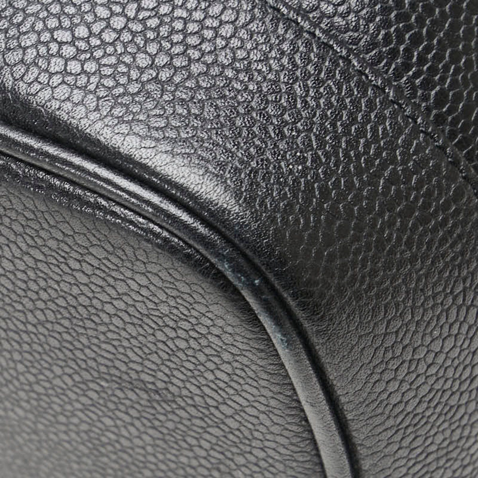 Chanel Chanel Coco Mark Vanity Bag A01998 Black Caviar Skin Women's CHANEL Size ONE SIZE - 5 Thumbnail