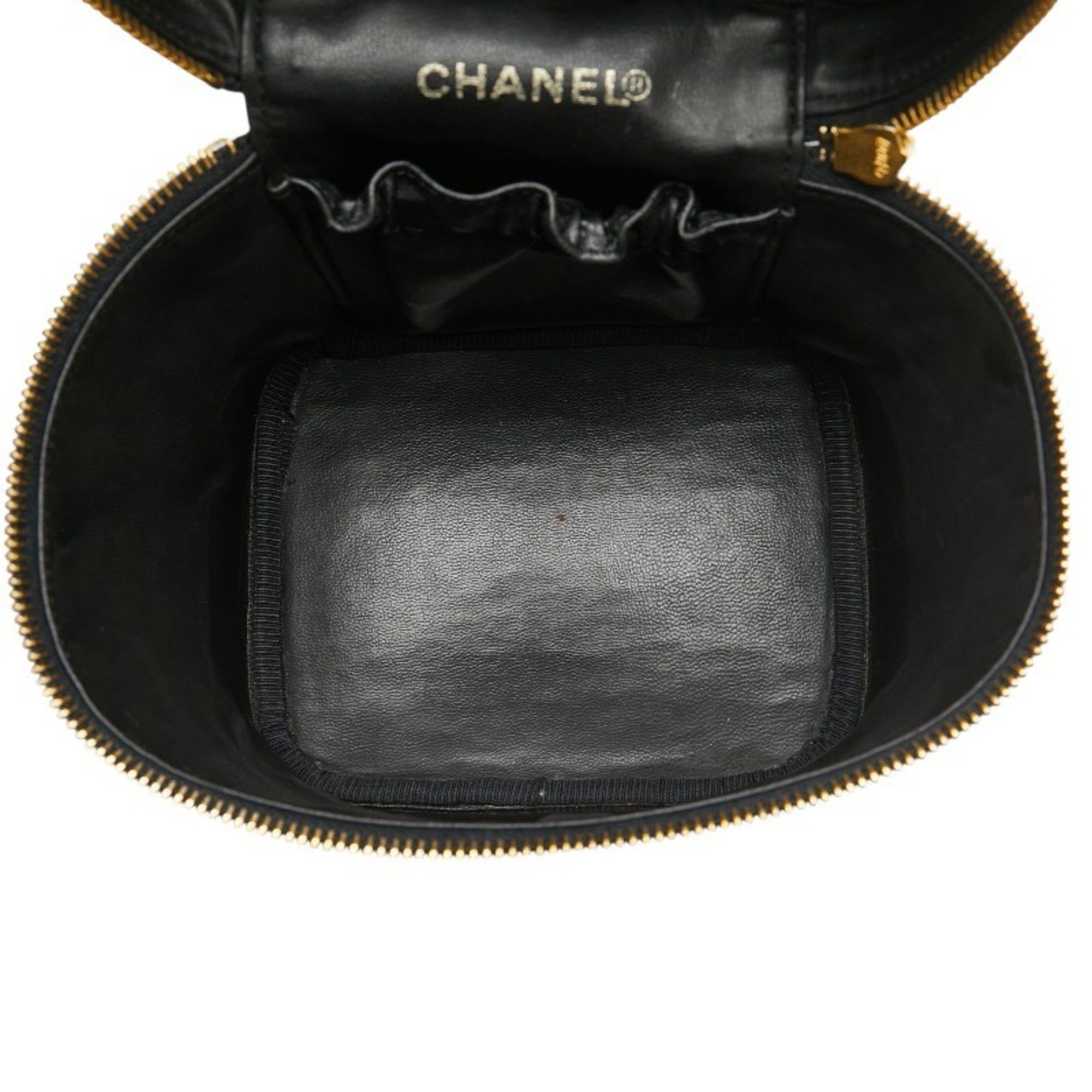 Chanel Chanel Coco Mark Vanity Bag A01998 Black Caviar Skin Women's CHANEL Size ONE SIZE - 9 Thumbnail