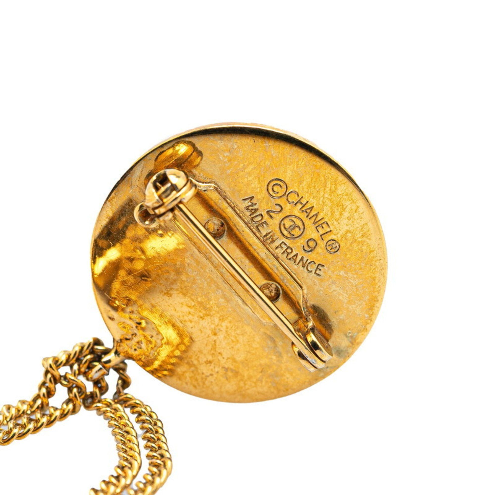 Chanel Vintage Chanel Coco Mark Matelasse Bag Motif Brooch, Gold Plated, Women's, CHANEL Size ONE SIZE - 3 Thumbnail