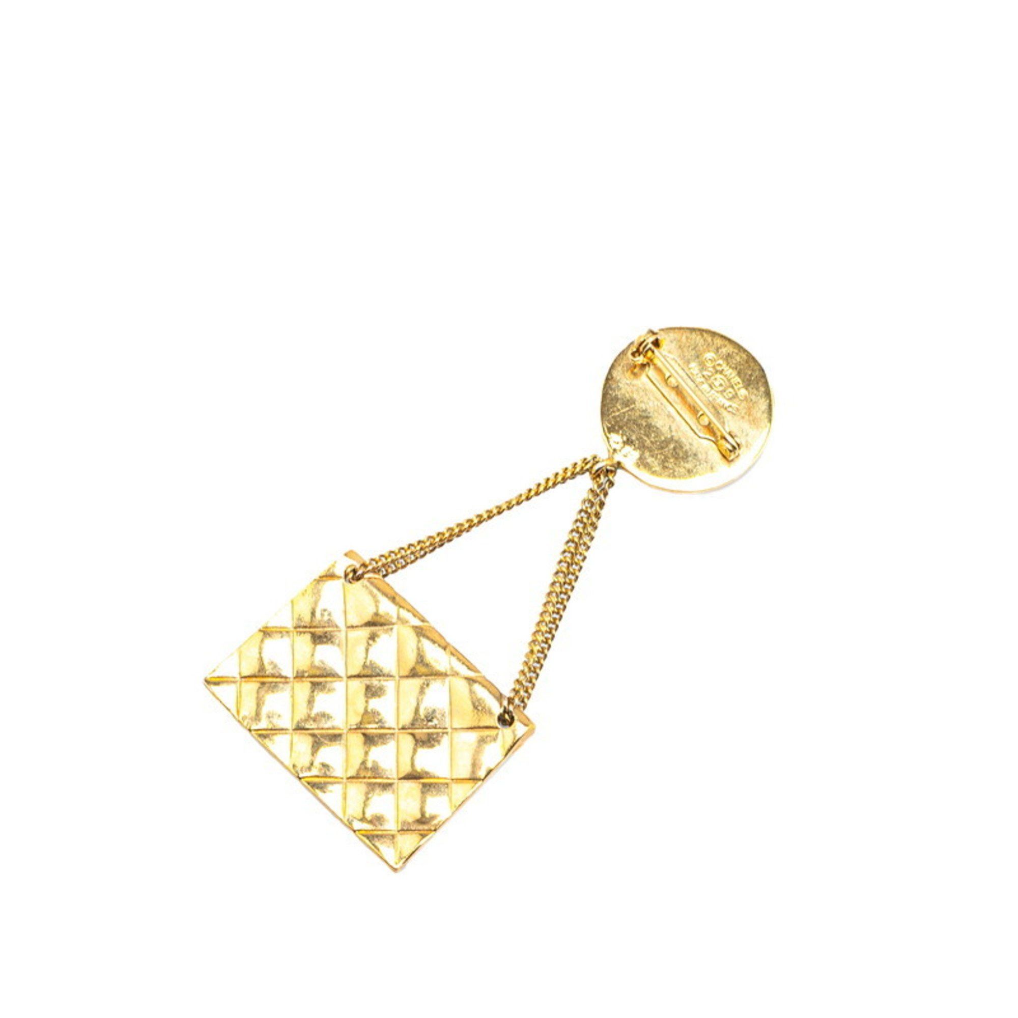Chanel Vintage Chanel Coco Mark Matelasse Bag Motif Brooch, Gold Plated, Women's, CHANEL Size ONE SIZE - 2 Thumbnail