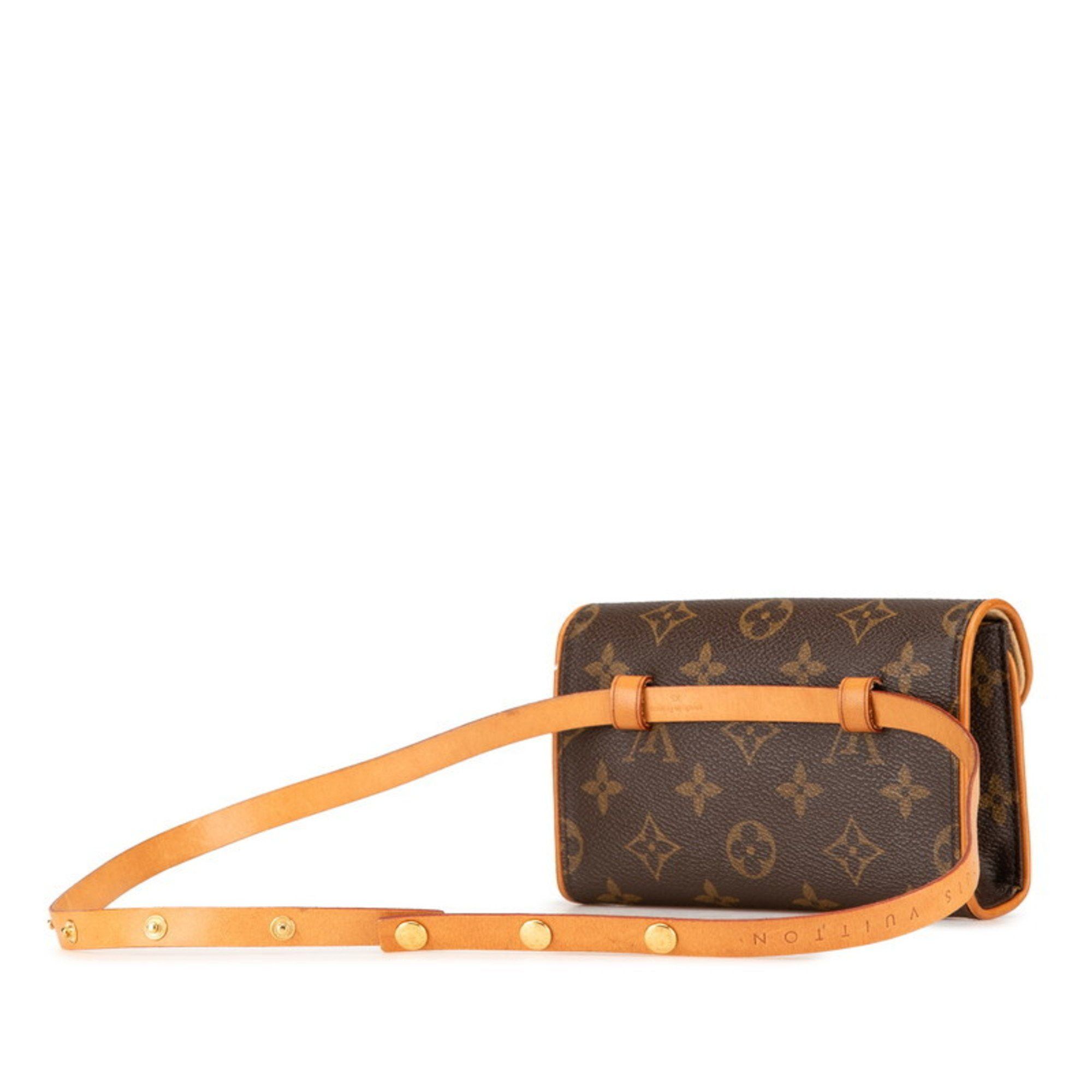 Louis Vuitton Louis Vuitton Monogram Florentine XS Pochette Waist Bag M51855 Brown PVC Leather Women's LOUIS VUITTON Size ONE SIZE - 2 Thumbnail