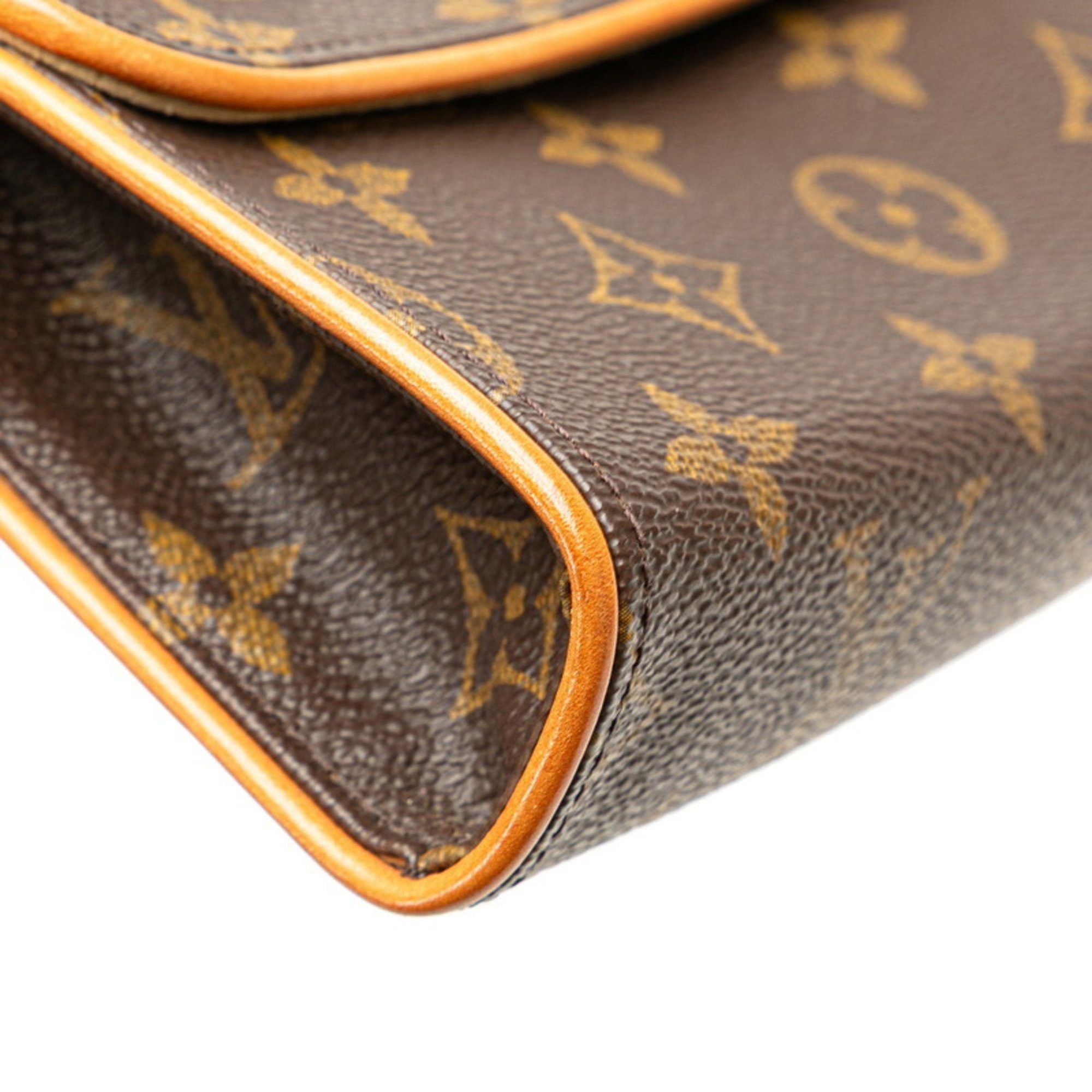 Louis Vuitton Louis Vuitton Monogram Florentine XS Pochette Waist Bag M51855 Brown PVC Leather Women's LOUIS VUITTON Size ONE SIZE - 6 Thumbnail