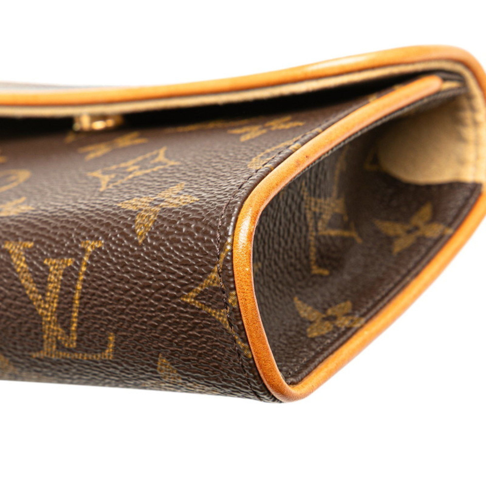 Louis Vuitton Louis Vuitton Monogram Florentine XS Pochette Waist Bag M51855 Brown PVC Leather Women's LOUIS VUITTON Size ONE SIZE - 7 Thumbnail