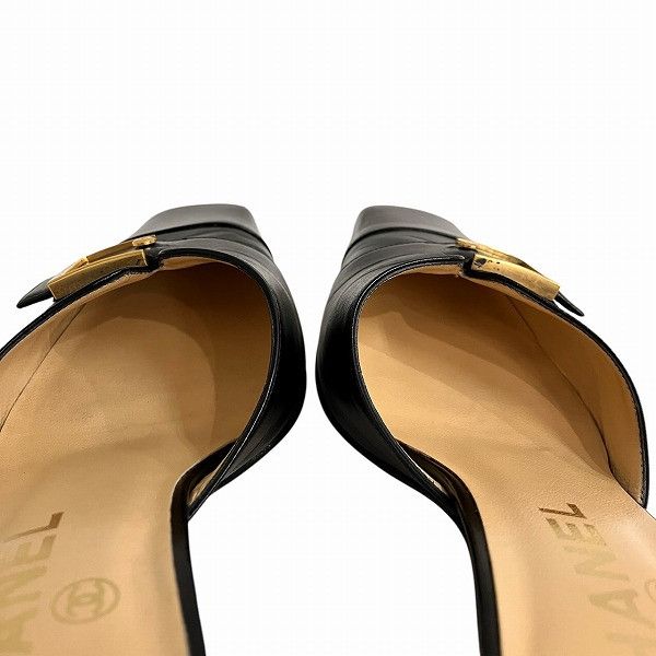 Chanel Chanel Chanel Leather Mule Leather Shoes DUTY FREE for USA Size ONE SIZE - 7 Thumbnail