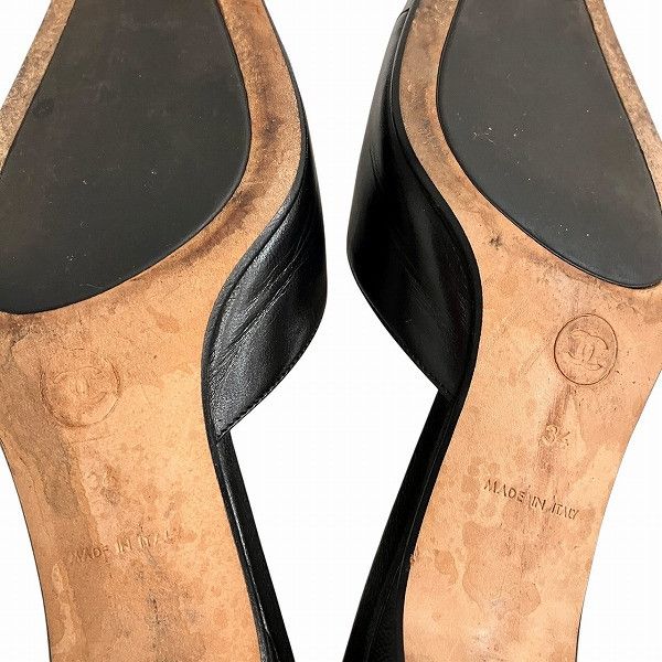 Chanel Chanel Chanel Leather Mule Leather Shoes DUTY FREE for USA Size ONE SIZE - 6 Thumbnail