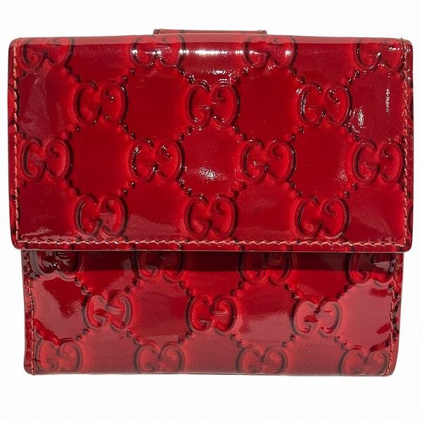 Gucci Gucci Gucci Patent Leather Wallet Enamel Short Wallet 203549 4276 DUTY FREE for USA Size ONE SIZE - 2 Thumbnail