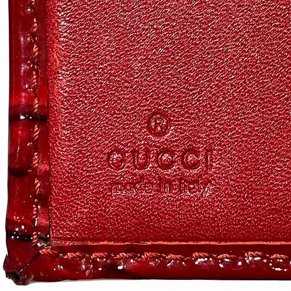 Gucci Gucci Gucci Patent Leather Wallet Enamel Short Wallet 203549 4276 DUTY FREE for USA Size ONE SIZE - 4 Thumbnail