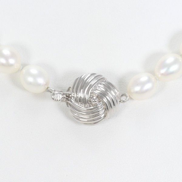 Other Other Silver Pearl Necklace Metal Necklace Size ONE SIZE - 4 Thumbnail