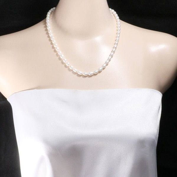 Other Other Silver Pearl Necklace Metal Necklace Size ONE SIZE - 3 Thumbnail