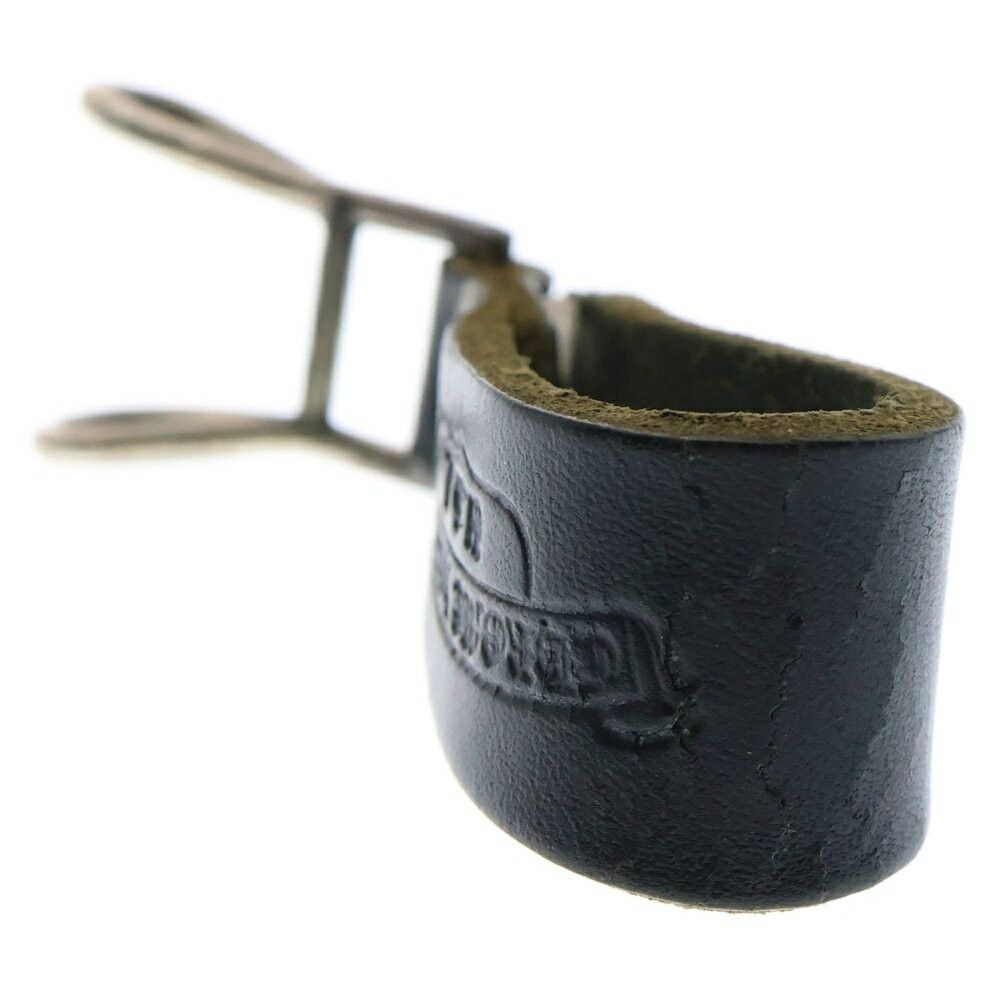 Chrome Hearts Belt Loop Cross Ball Button Leather Silverblack