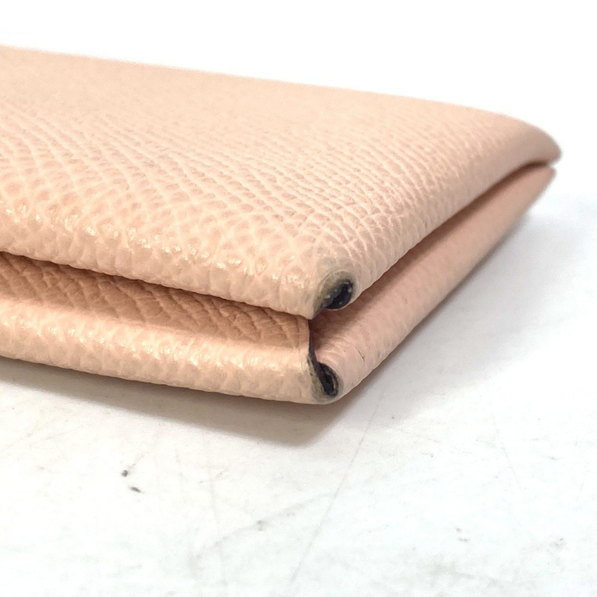 Hermes HERMES Hermès Two-tone Calvi Verso Business Card Case, Bifold, Pass Epson, Women's, Pink Size ONE SIZE - 6 Thumbnail