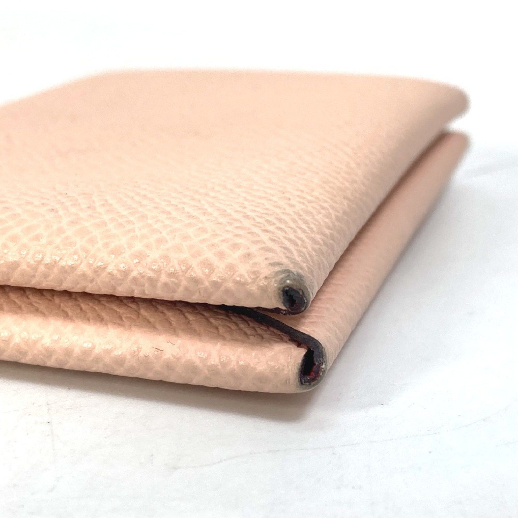 Hermes HERMES Hermès Two-tone Calvi Verso Business Card Case, Bifold, Pass Epson, Women's, Pink Size ONE SIZE - 5 Thumbnail