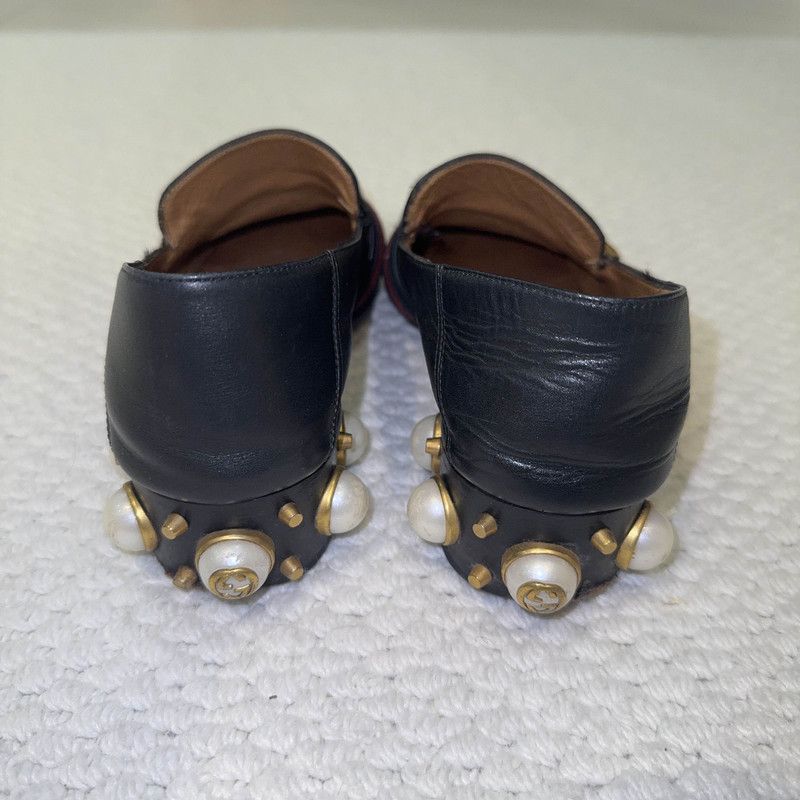 Gucci Gucci Pearl Mary Jane Shoes in Black 0079 Size US 7.5 / EU 40-41 - 3 Thumbnail