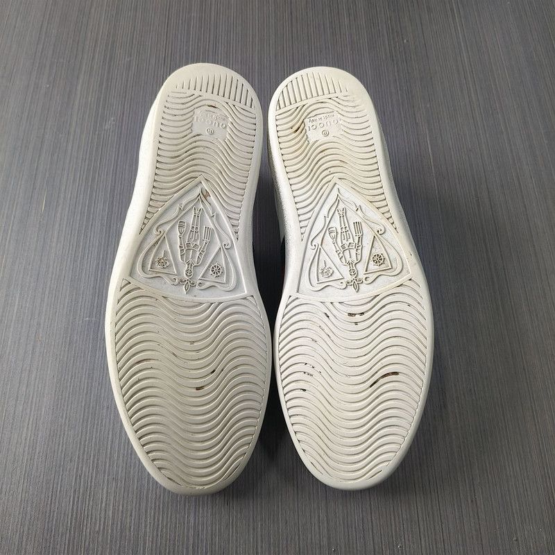 Gucci Gucci ACE Leather Fashion Sneakers for Men 0079 Size US 8 / EU 41 - 4 Thumbnail