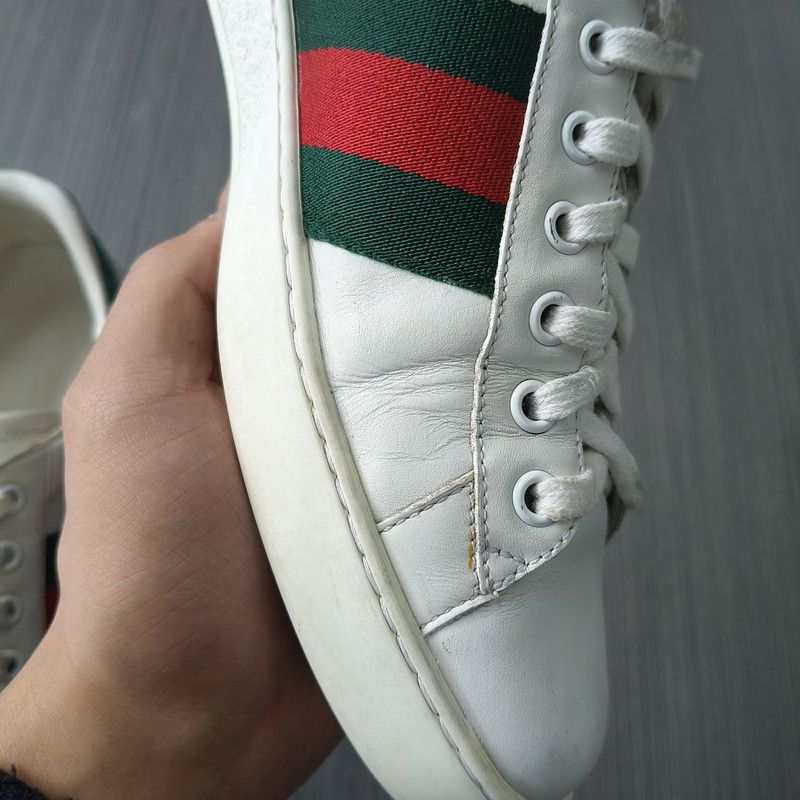 Gucci Gucci ACE Leather Fashion Sneakers for Men 0079 Size US 8 / EU 41 - 7 Thumbnail