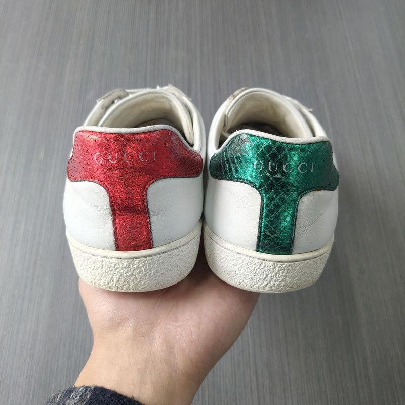 Gucci Gucci ACE Leather Fashion Sneakers for Men 0079 Size US 8 / EU 41 - 3 Thumbnail