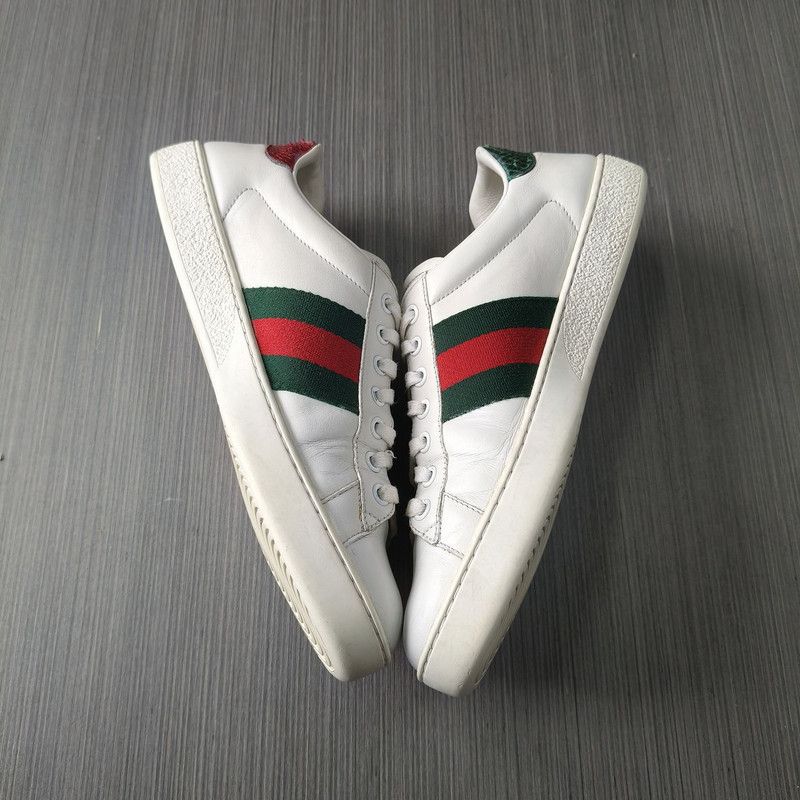 Gucci Gucci ACE Leather Fashion Sneakers for Men 0079 Size US 8 / EU 41 - 10 Thumbnail