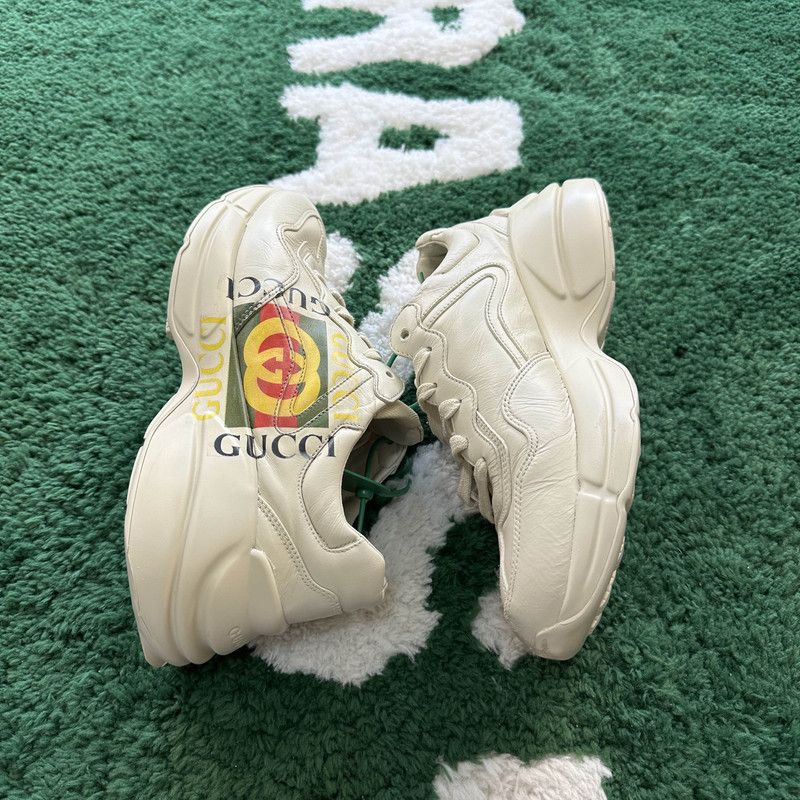 Gucci Gucci Rhyton Double G Logo Sneaker for Men 0079 Size US 8 / EU 41 - 8 Thumbnail