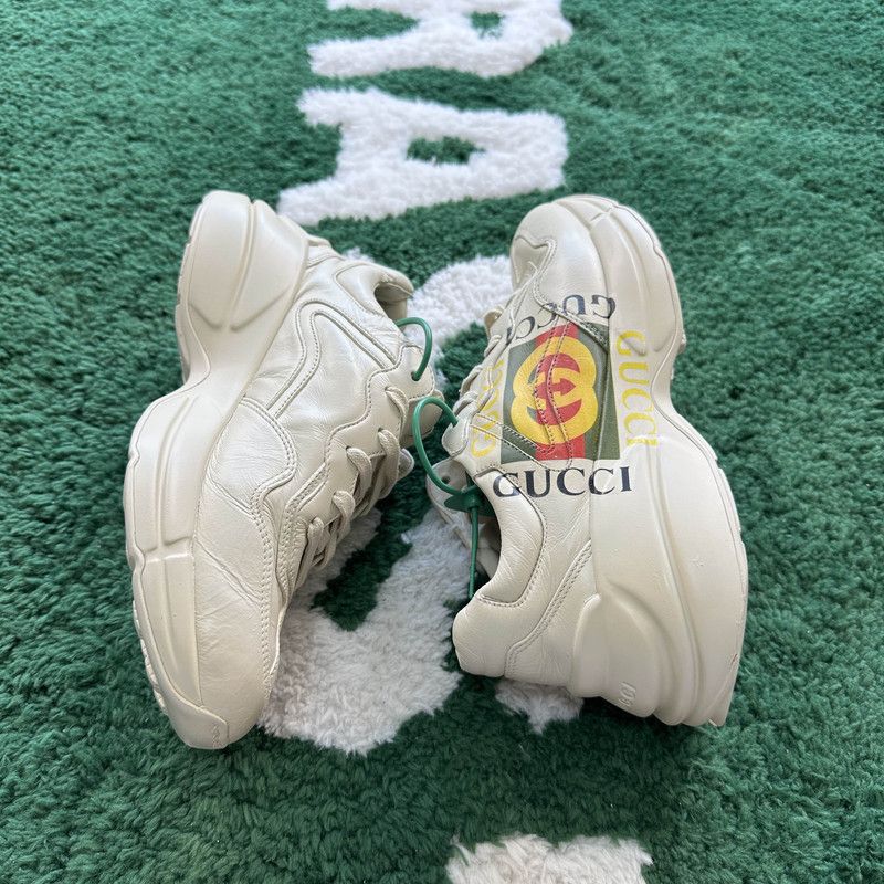 Gucci Gucci Rhyton Double G Logo Sneaker for Men 0079 Size US 8 / EU 41 - 7 Thumbnail