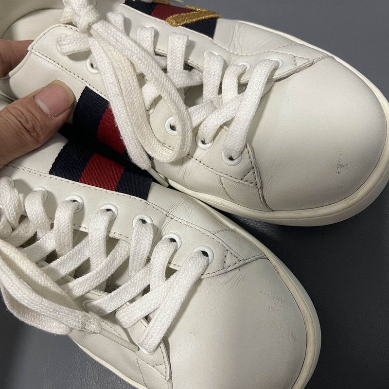 Gucci Gucci Ace Love Embroidered Sneakers 0079 Size US 9.5 / EU 42-43 - 10 Thumbnail