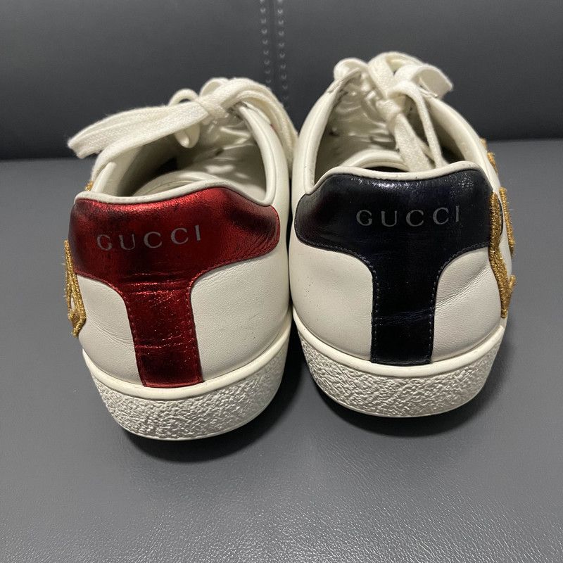Gucci Gucci Ace Love Embroidered Sneakers 0079 Size US 9.5 / EU 42-43 - 3 Thumbnail