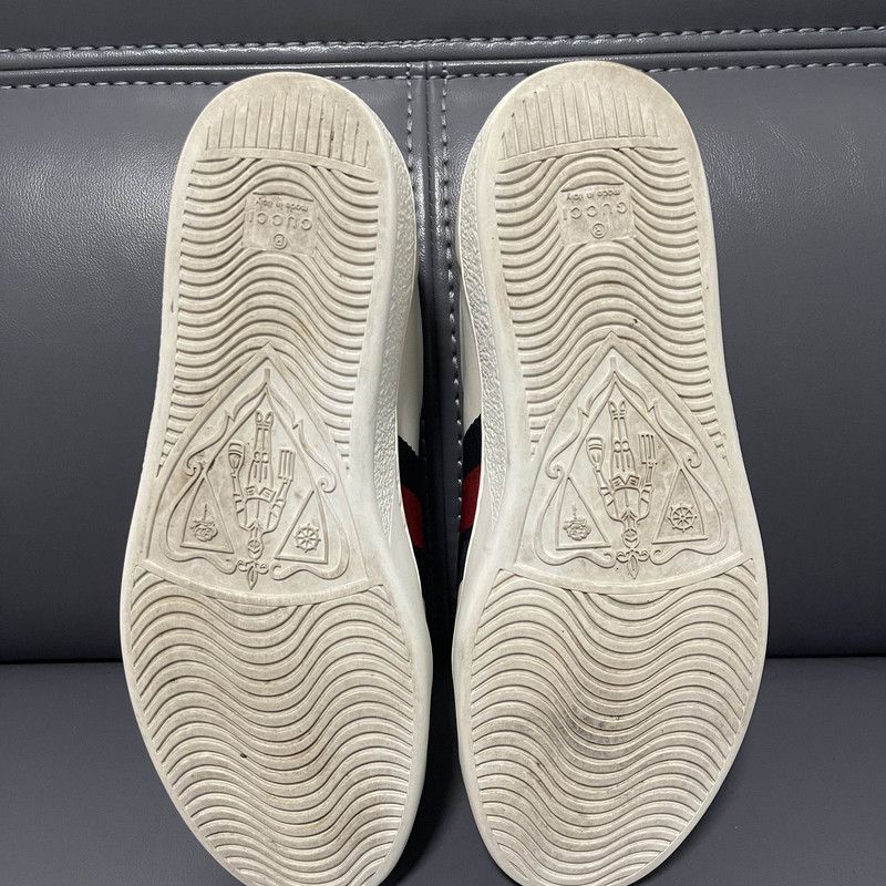 Gucci Gucci Ace Love Embroidered Sneakers 0079 Size US 9.5 / EU 42-43 - 4 Thumbnail