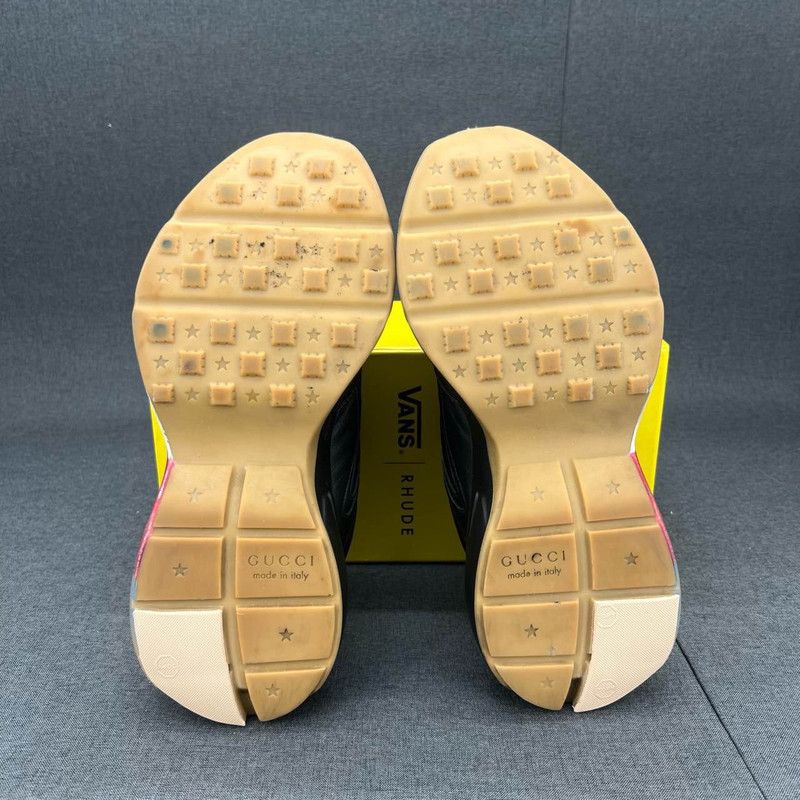 Gucci Gucci Rhyton Leather Low-Top Dad Sneakers 0079 Size US 8 / EU 41 - 4 Thumbnail