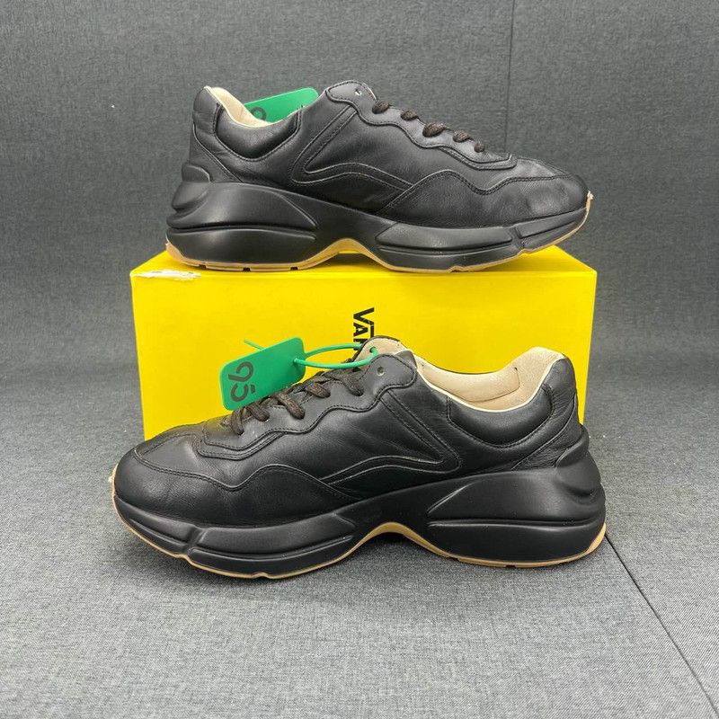 Gucci Gucci Rhyton Leather Low-Top Dad Sneakers 0079 Size US 8 / EU 41 - 6 Thumbnail