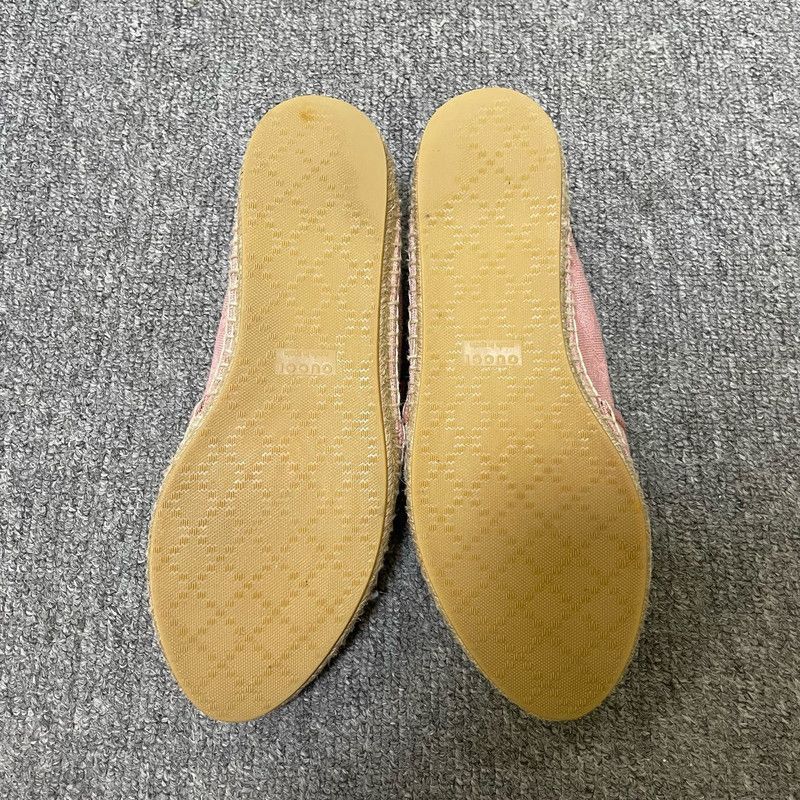 Gucci Gucci Pink Canvas Espadrilles for Summer 0079 Size US 5.5 / EU 38 - 6 Thumbnail