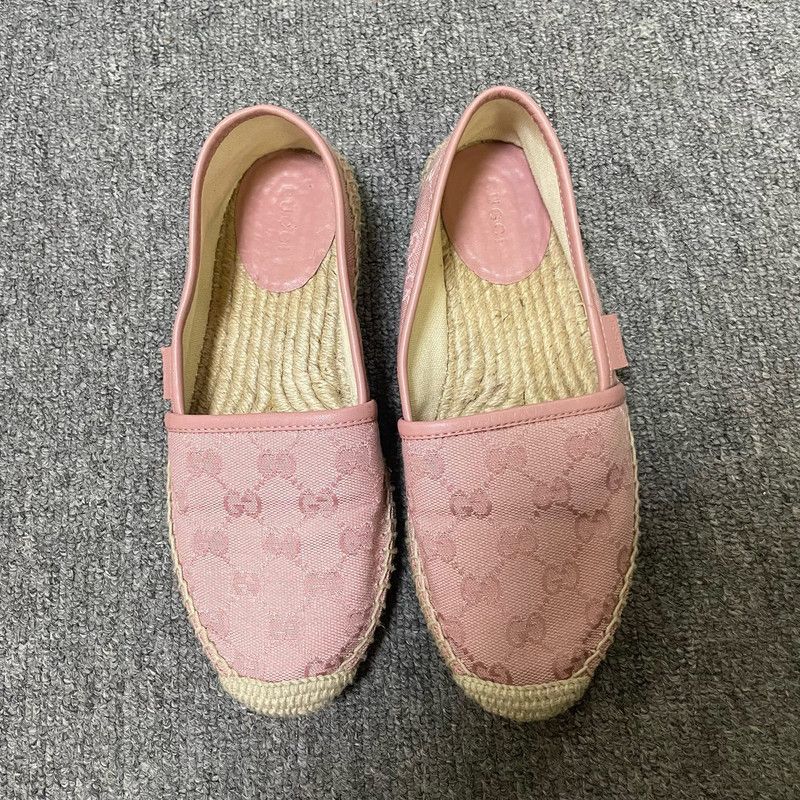 Gucci Gucci Pink Canvas Espadrilles for Summer 0079 Size US 5.5 / EU 38 - 2 Thumbnail