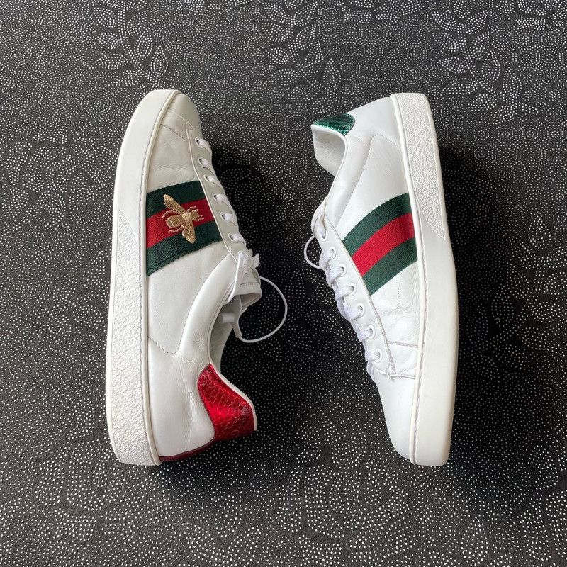 Gucci Gucci ACE Leather Platform Sneakers for Men 0079 Size US 9.5 / EU 42-43 - 7 Thumbnail