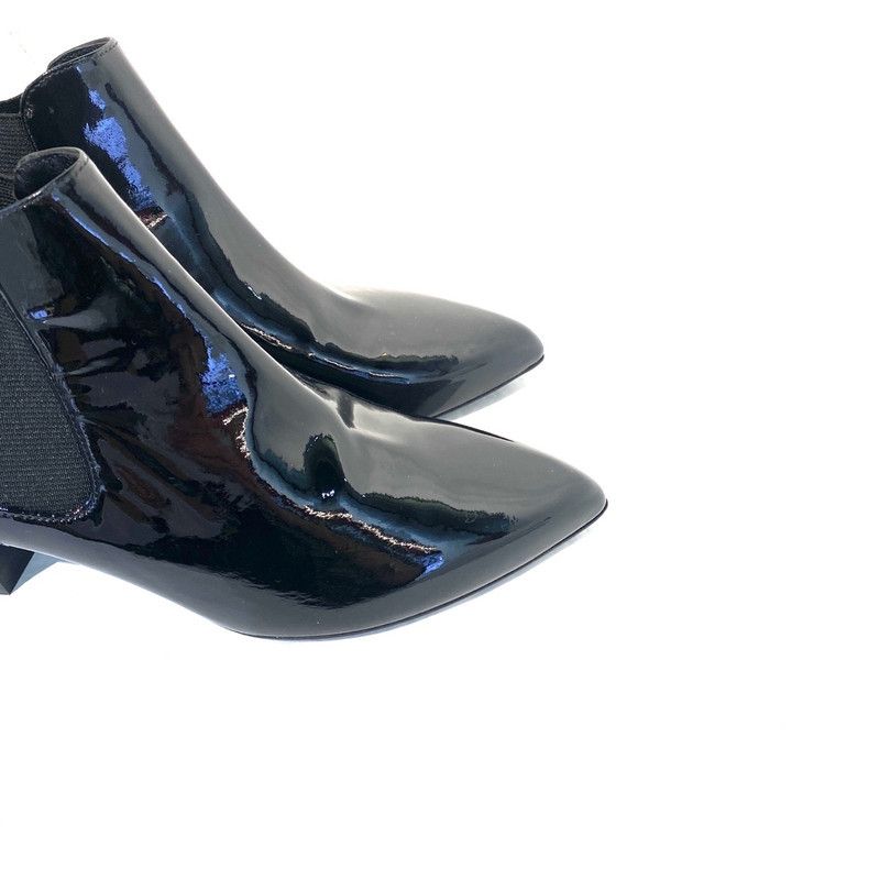Gucci Gucci Black Patent Leather Ankle Boots 0079 Size US 6.5 / EU 39-40 - 5 Thumbnail