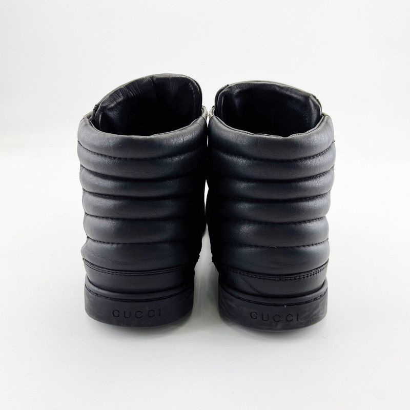 Gucci Gucci Leather High-Top Casual Sneakers for Men 0079 Size US 8 / EU 41 - 3 Thumbnail