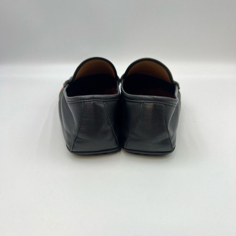 Gucci Gucci Black Leather Driving Loafers for Men 0079 Size US 8.5 / EU 41-42 - 3 Thumbnail