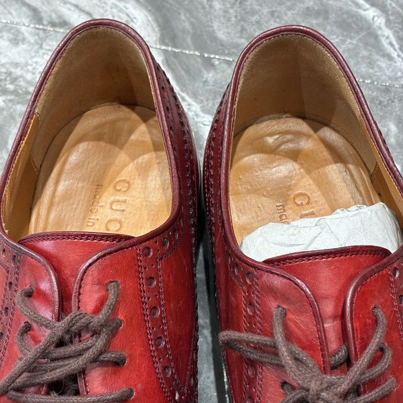 Gucci Gucci Red Tassel Brogue Leather Shoes 0079 Size US 8.5 / EU 41-42 - 7 Thumbnail