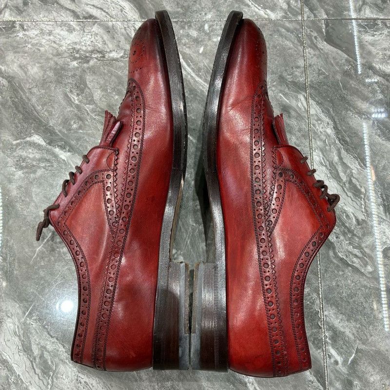 Gucci Gucci Red Tassel Brogue Leather Shoes 0079 Size US 8.5 / EU 41-42 - 6 Thumbnail