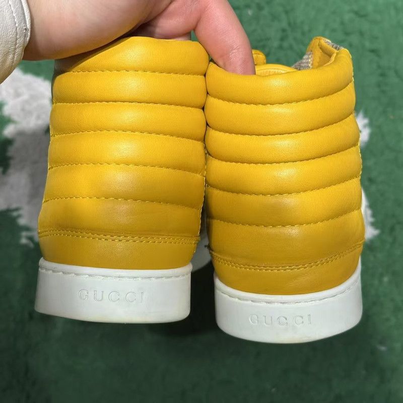 Gucci Gucci GG Monogram Supreme Yellow Sneakers 0079 Size US 8 / EU 41 - 3 Thumbnail