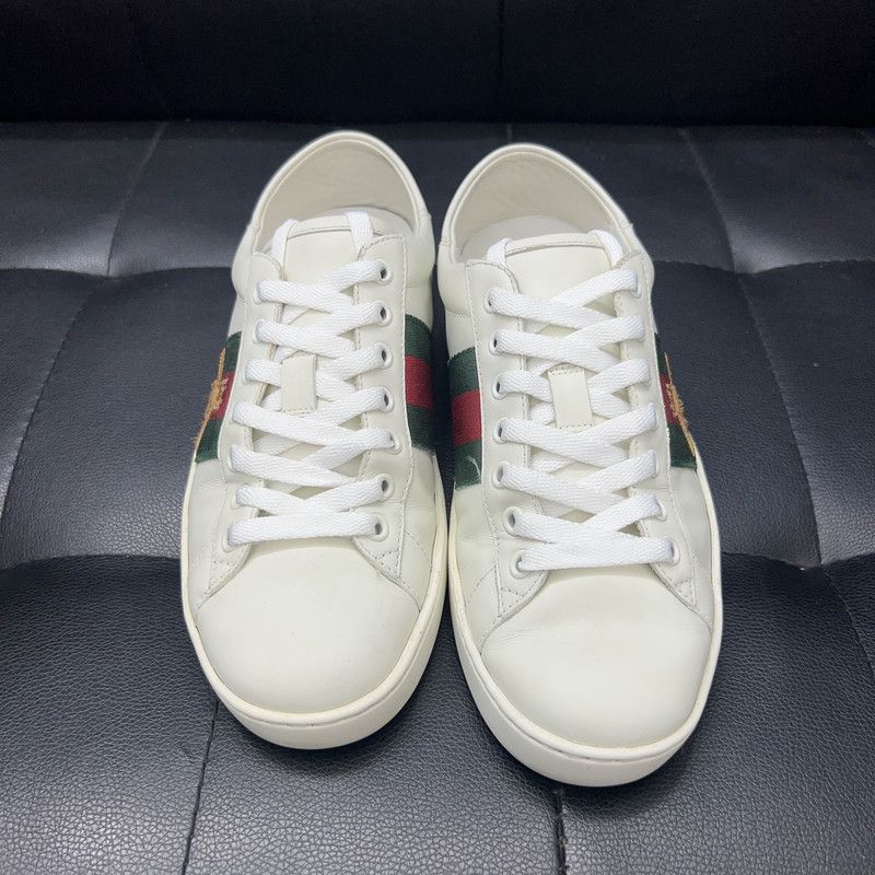 Gucci Gucci Ace White Low-Top Sneakers for Men 0079 Size US 6.5 / EU 39-40 - 2 Thumbnail