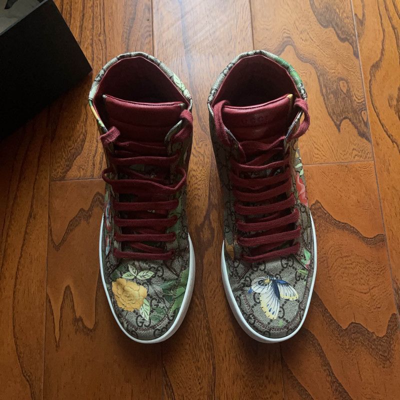 Gucci Gucci GG Supreme Tian High Top Sneakers 0079 Size US 7.5 / EU 40-41 - 2 Thumbnail
