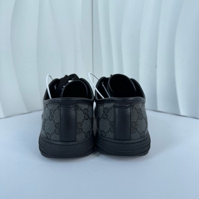 Gucci Gucci Fashion Low-Top Sneakers Black and Blue 0079 Size US 8 / EU 41 - 3 Thumbnail