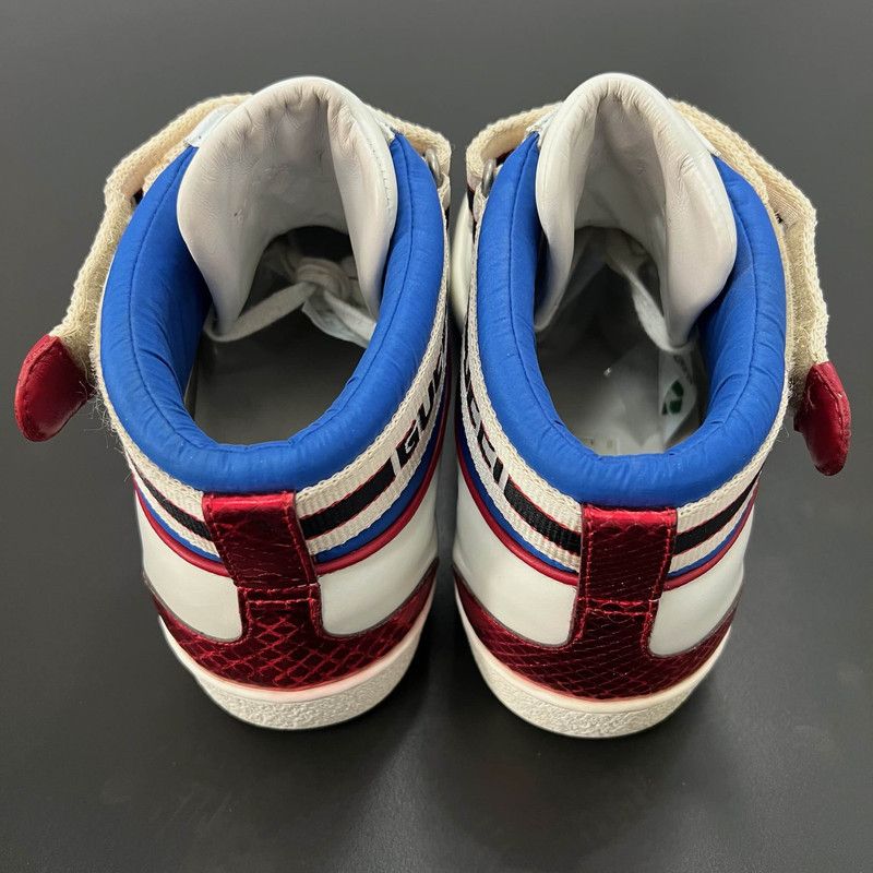 Gucci Gucci Ace Striped High-Top Fashion Sneakers for Men 0079 Size US 8 / EU 41 - 3 Thumbnail