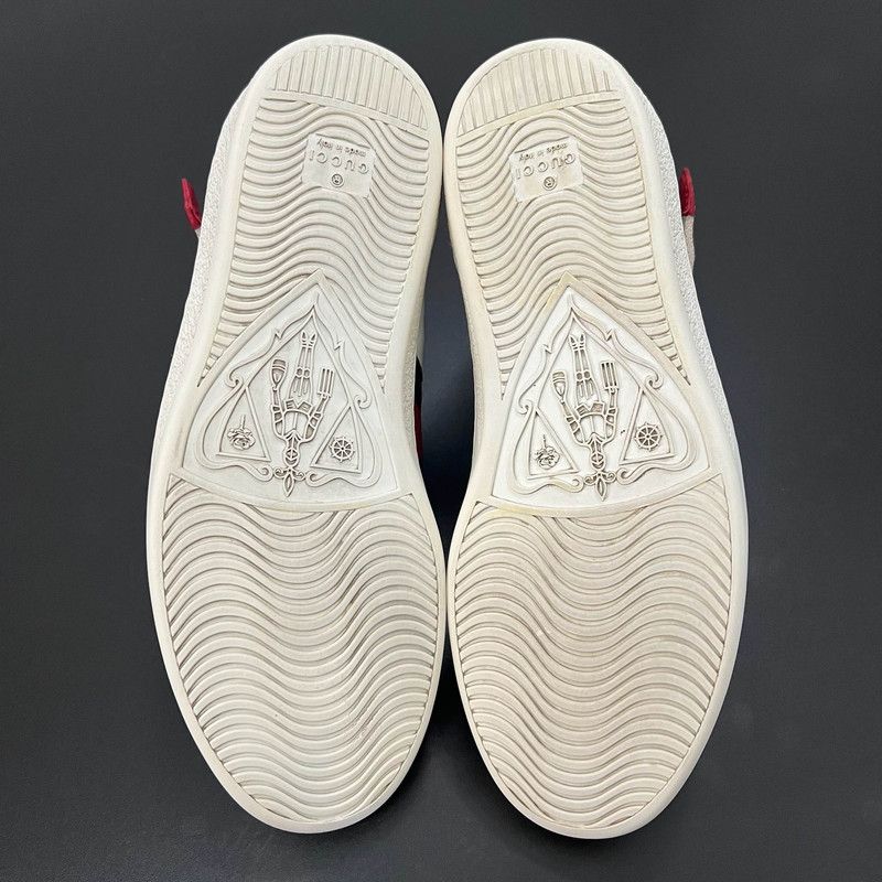 Gucci Gucci Ace Striped High-Top Fashion Sneakers for Men 0079 Size US 8 / EU 41 - 4 Thumbnail