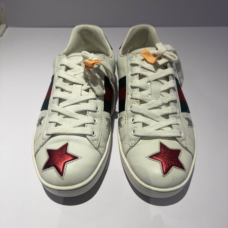 Gucci Gucci ACE Star Fashion Sneakers for Men 0079 Size US 7.5 / EU 40-41 - 2 Thumbnail