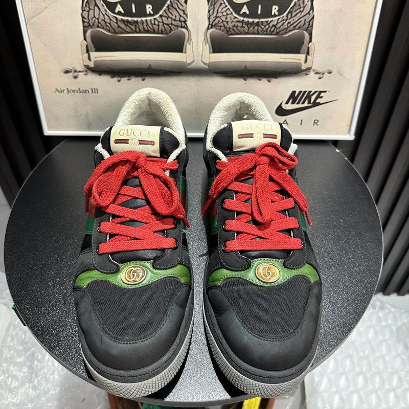 Gucci Gucci Screener GG Enamel Suede Fashion Sneakers 0079 Size US 8 / EU 41 - 2 Thumbnail