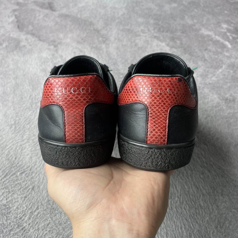 Gucci Gucci Ace Black Striped Low-Top Sneakers 0079 Size US 8.5 / EU 41-42 - 3 Thumbnail